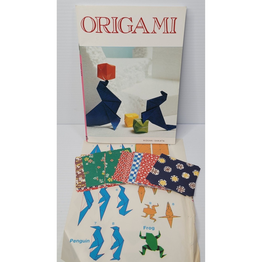 Graph-Sha‎ Origami Instruction Book Japan Paper Craft Vintage 1990 w Paper